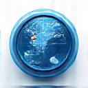 An icon representing a globe and a support headset.